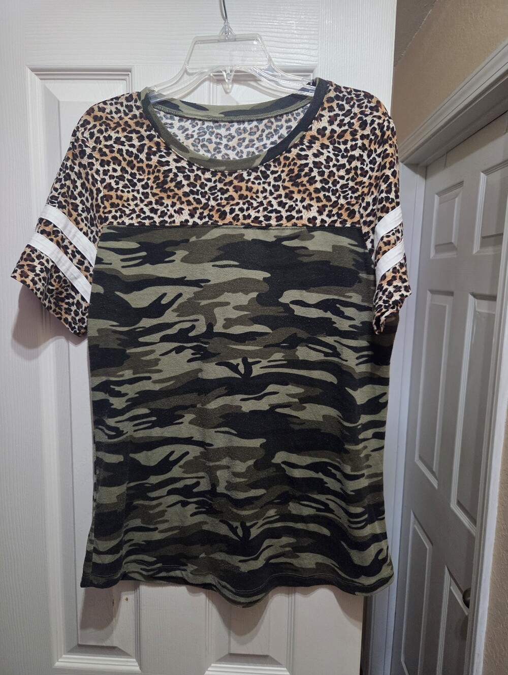3 for $10, Camo & Leopard Print Short Sleeve Tee